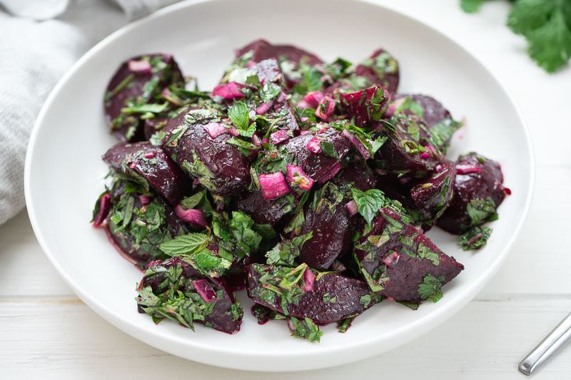 Roasted Beetroot With Olive Oil And Herbs