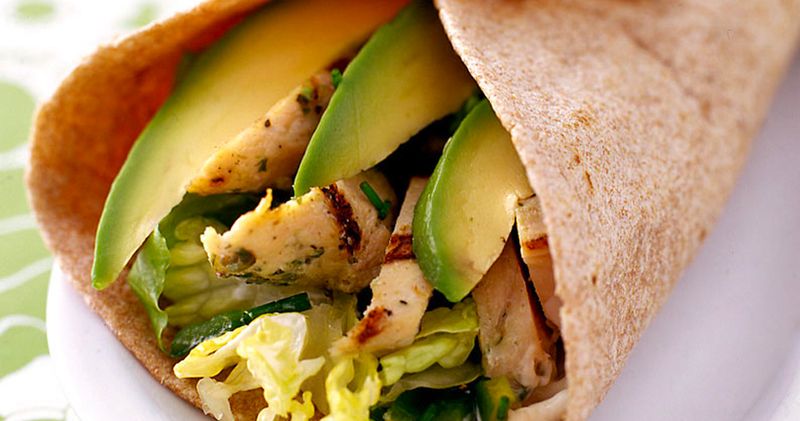 Grilled Chicken And Avocado Wrap