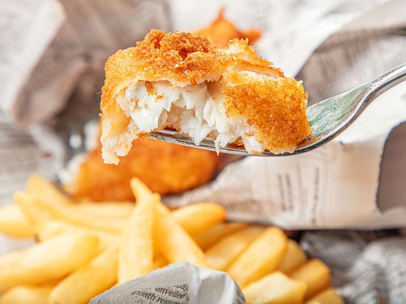 Fish And Chips With Salt And Vinegar