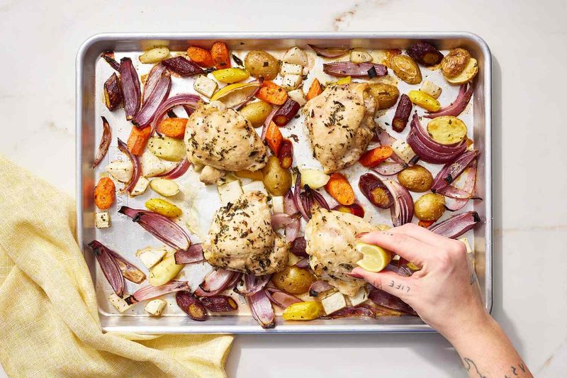 Chicken And Vegetable Traybake