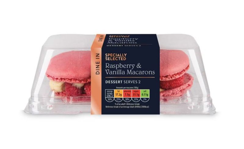 Specially Selected Heart-Shaped Raspberry And Vanilla Macarons
