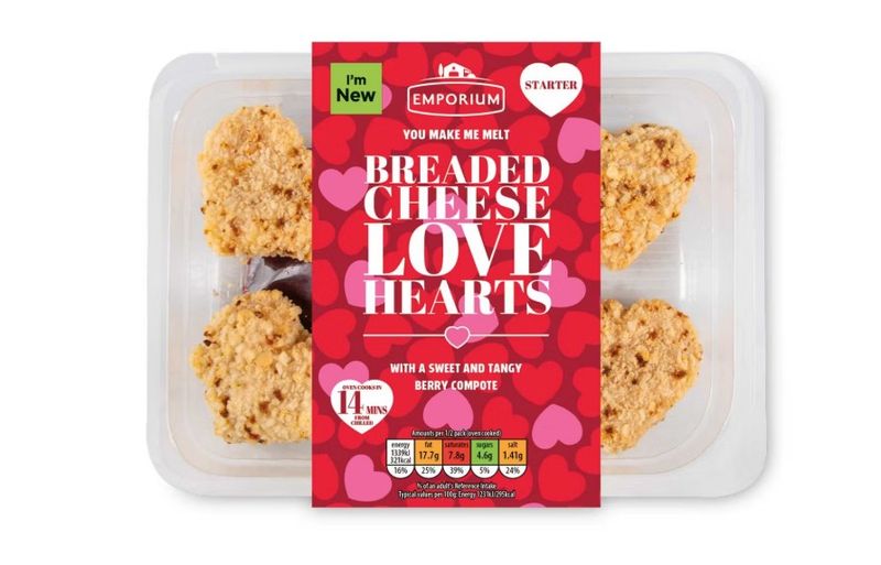 Emporium Breaded Camembert Hearts
