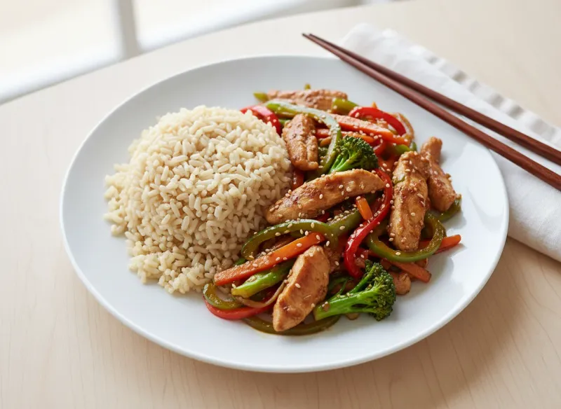 Chicken Stir Fry With Brown Rice