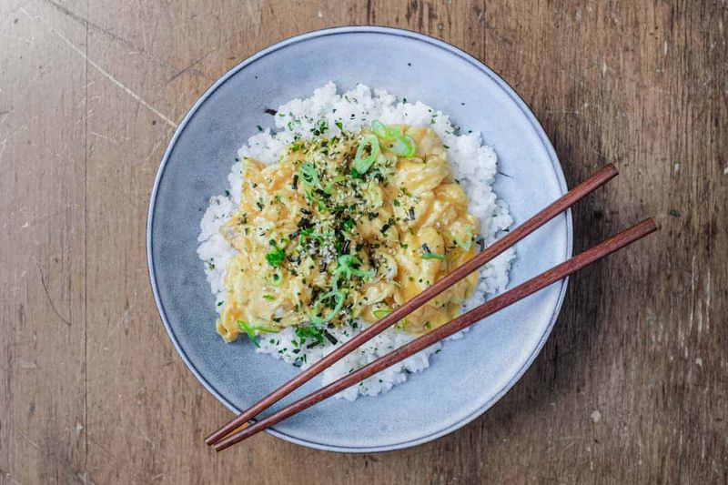 Rice With Scrambled Eggs