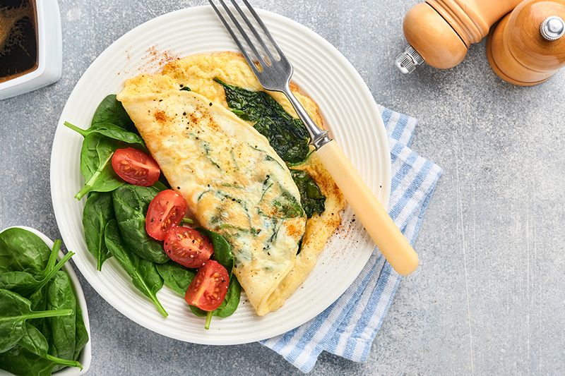 Omelette With Spinach