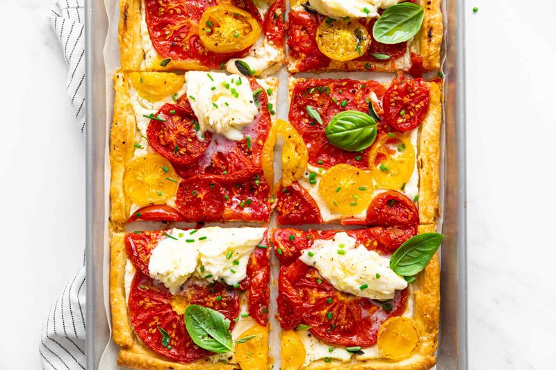 Tomato And Mozzarella Tart