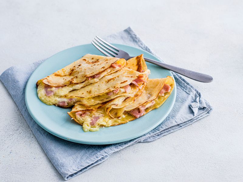 Cheese And Ham Savoury Pancakes
