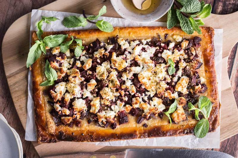 Beetroot And Feta Tart