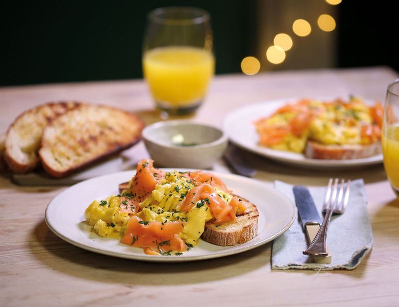 Scrambled Eggs And Smoked Salmon