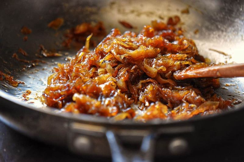 Caramelised Onions Cooking Low And Slow