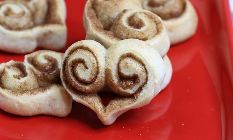 Cinnamon Roll Hearts