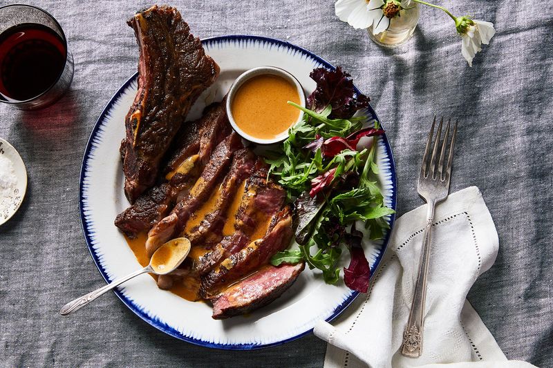 Steak Dinner Cooked At Home