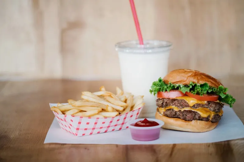 Burger And Milkshake