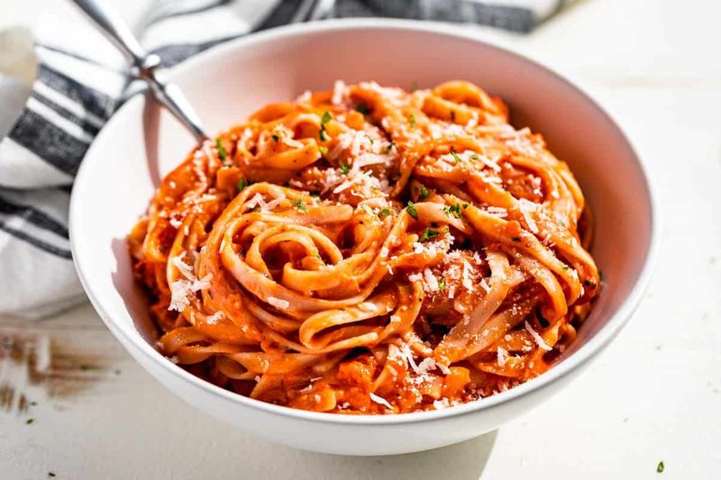 Creamy Tomato And Basil Pasta