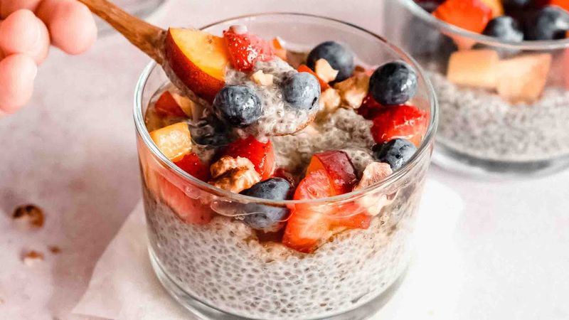 Chia Pudding Made With Plant Milk