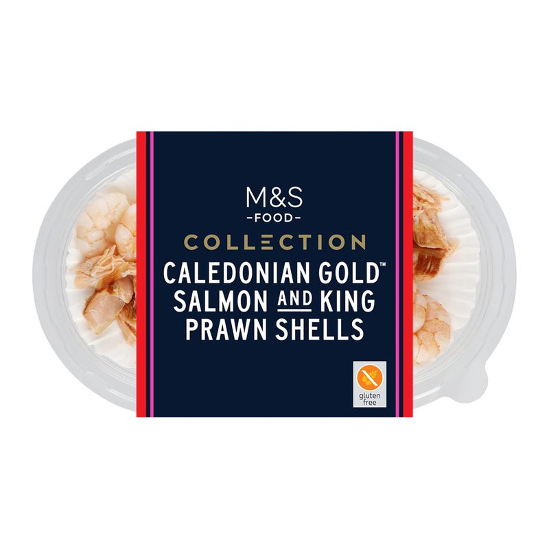 Collection Caledonian Gold Salmon And King Prawn Shells