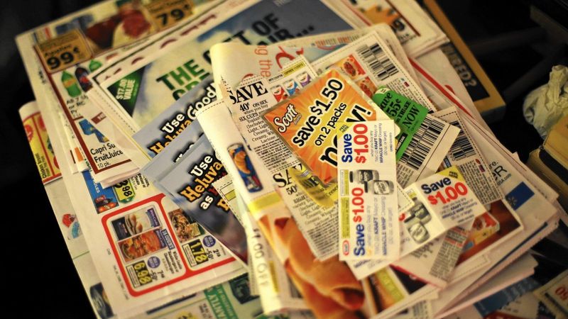 Collecting Paper Coupons From Newspapers