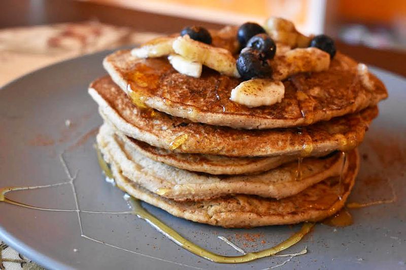 Protein Pancakes Made With Oats And Whey