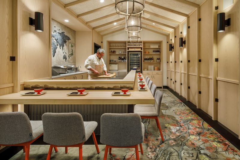 The Intimate Dining Counter As A Key Part Of The Experience
