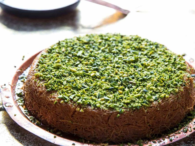 Pistachio-Topped Kunafa
