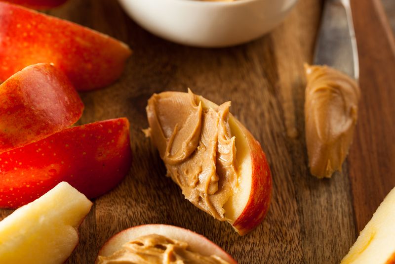 Peanut Butter On Apple Slices