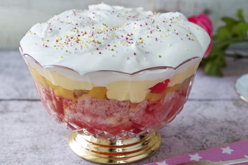 Sherry Trifle With Tinned Fruit