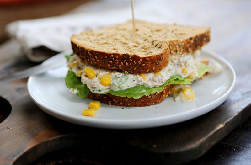 Tuna And Sweetcorn On Wholemeal