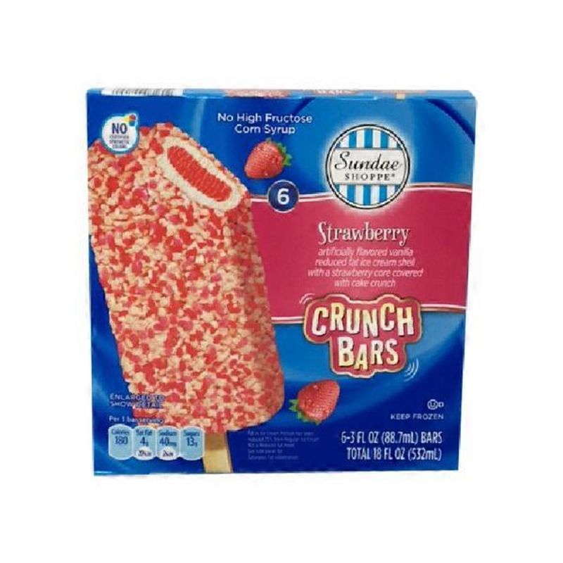 Strawberry Flavor Ice Cream Crunch Bars