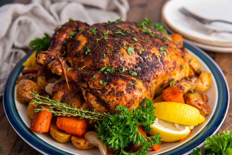 Roast Chicken With Seasonal Vegetables