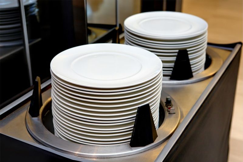 Warming Plates Before Serving Hot Food