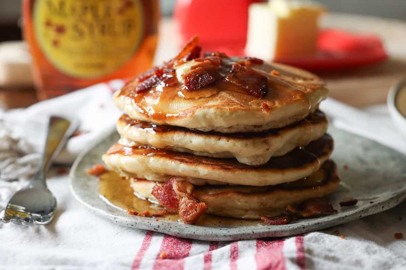 Maple Syrup And Crispy Bacon