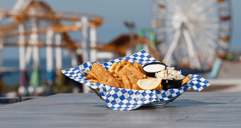 Fish And Chips Seaside Dining