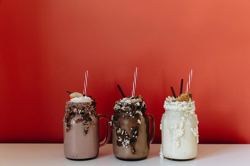 Overloaded Milkshakes With Excess Toppings