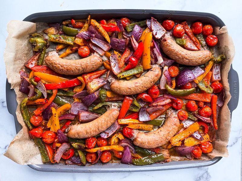 Turkey Sausage With Roasted Vegetables