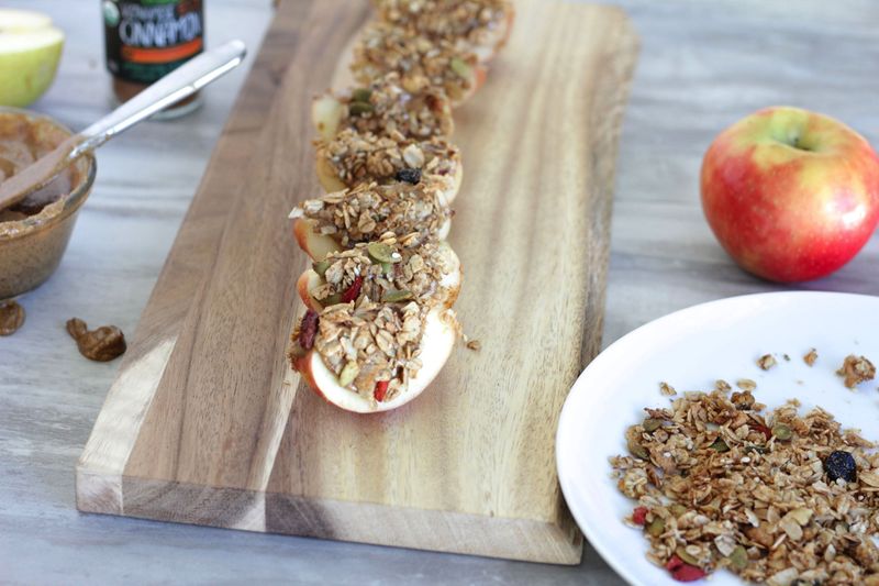 Apple And Almond Butter Slices