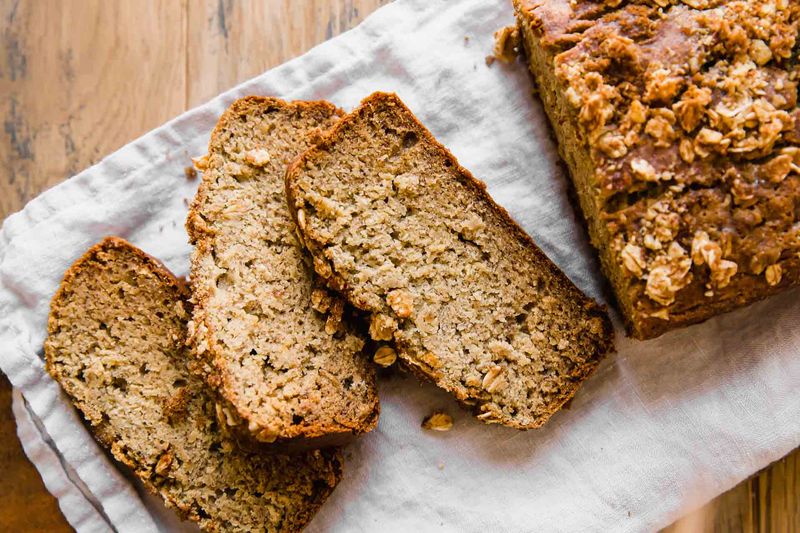 Banana Bread Made With Oats Or Almond Flour