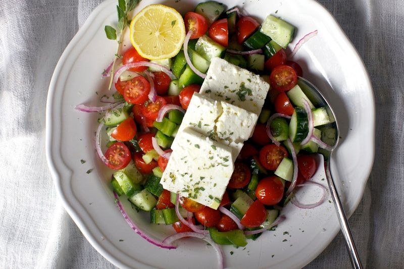 Greek Salad With Feta And Olives