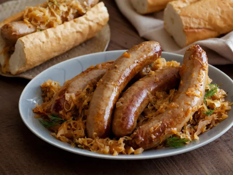 Bratwurst With Sauerkraut
