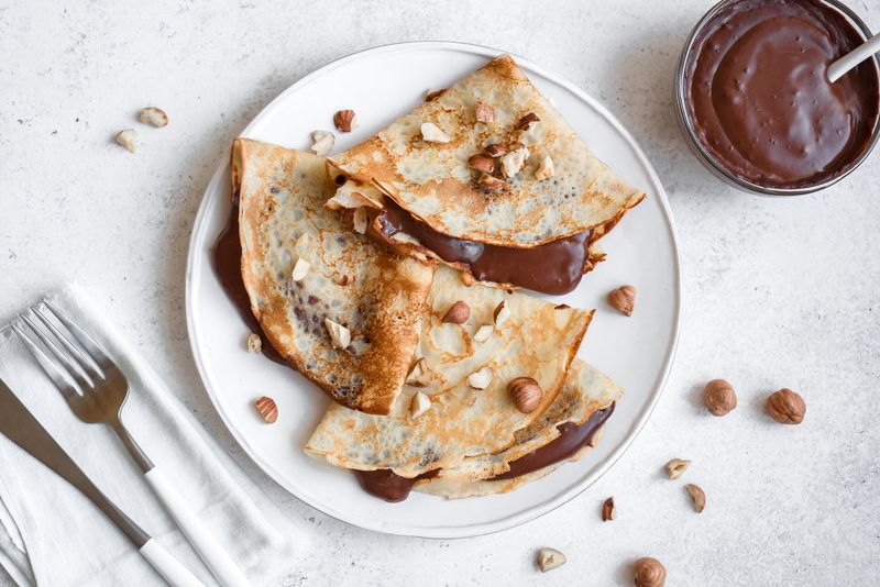 Chocolate Spread Pancakes