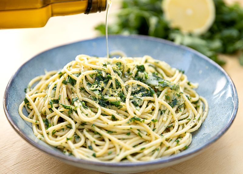 Using Good-Quality Olive Oil As A Finishing Drizzle