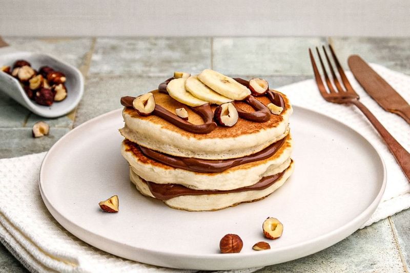 Nutella And Sliced Bananas