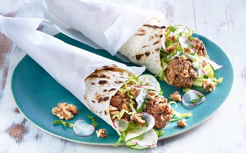 Falafel And Tzatziki Flatbread