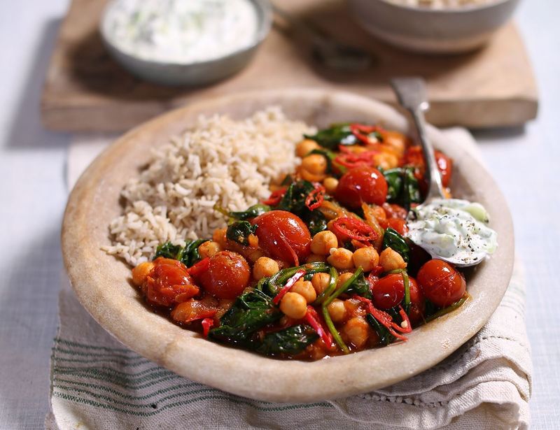 Chickpea And Spinach Curry