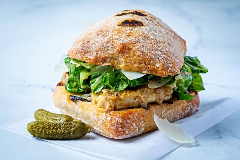 Grilled Chicken And Salad Sandwich