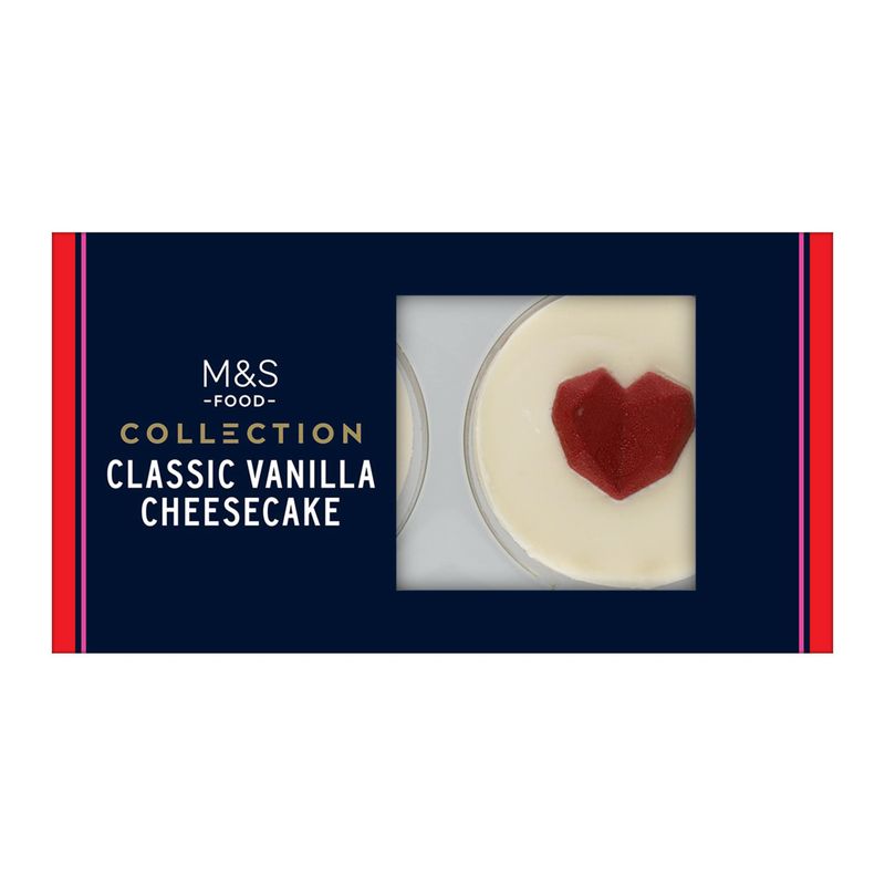 M&S Collection 2 Classic Vanilla Cheesecakes