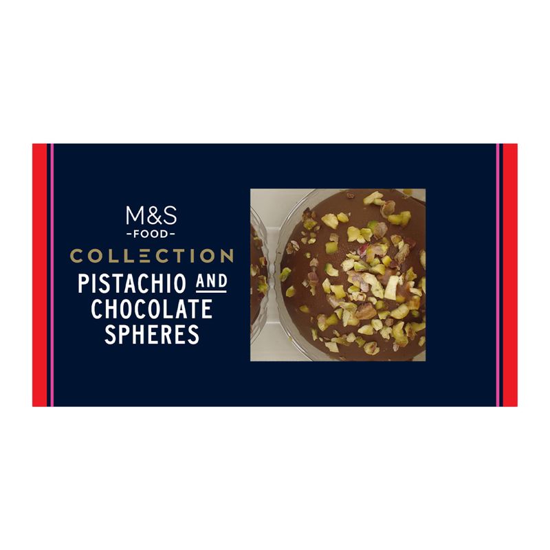 M&S Collection Pistachio and Chocolate Spheres