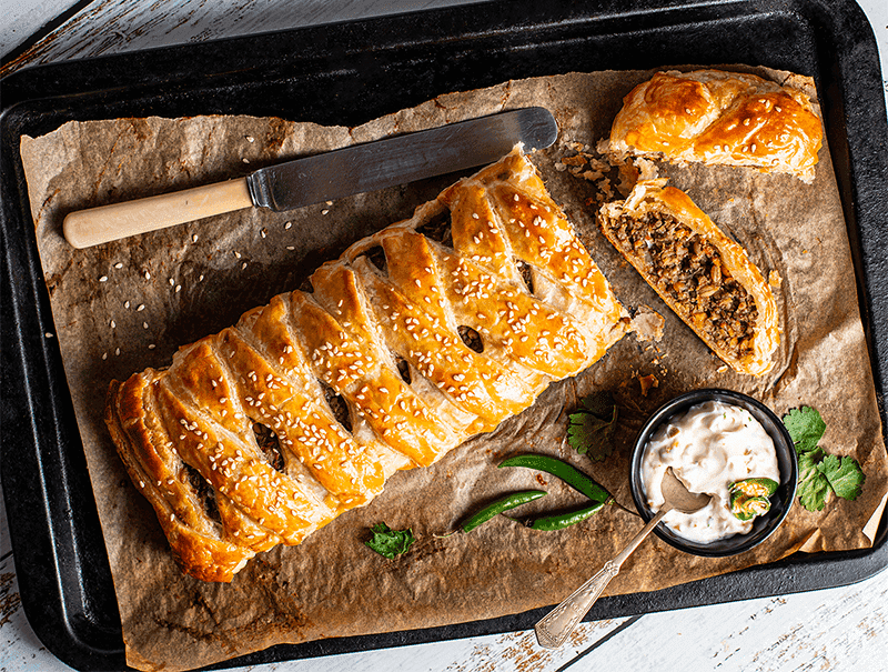 Marmite Vegan Sausage Plait