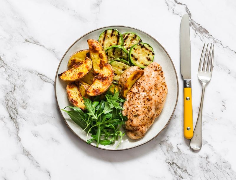 Grilled Chicken With Vegetables