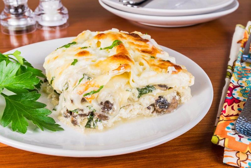 Mushroom And Spinach Lasagne