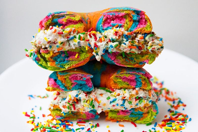 Rainbow Bagels